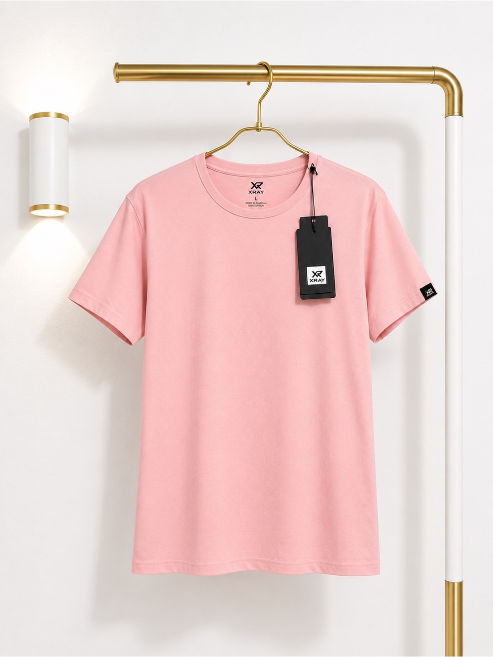 XRAY Men's Short Sleeve Crew Tee in Dusty Pink